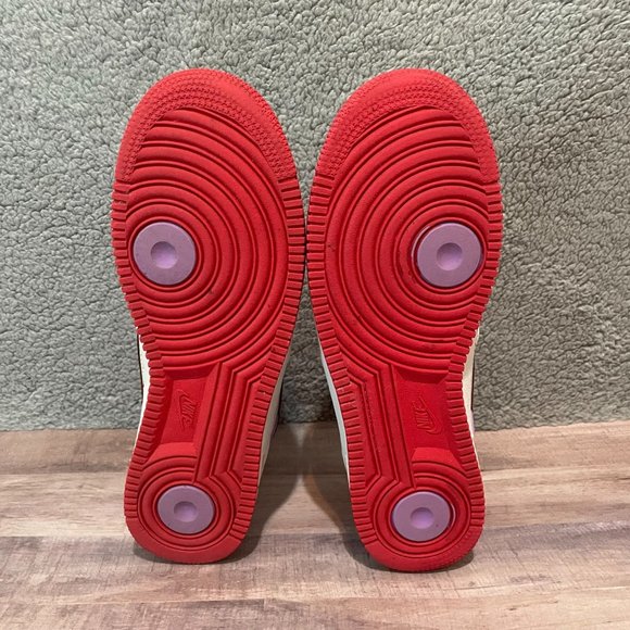 EXCLUSIVE Nike Air Force 1 Purple White Red Size 10.5 Men's SHIPS ASAP Af1 - Picture 7 of 9